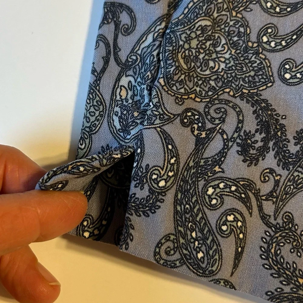 Jules & Leopold Womens Pants‎ Size XL Paisley Print Pull-on Cropped Comfy Resort